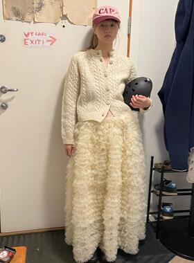 韩国代购 nuuanu Granny Cardigan 羊毛 开衫毛衣