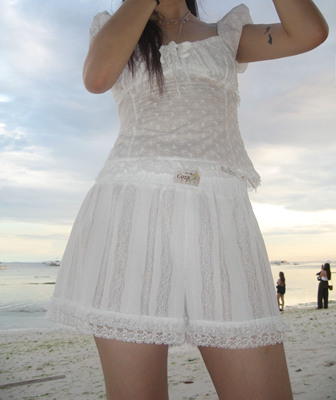 loulouseoul蕾丝花边短裤