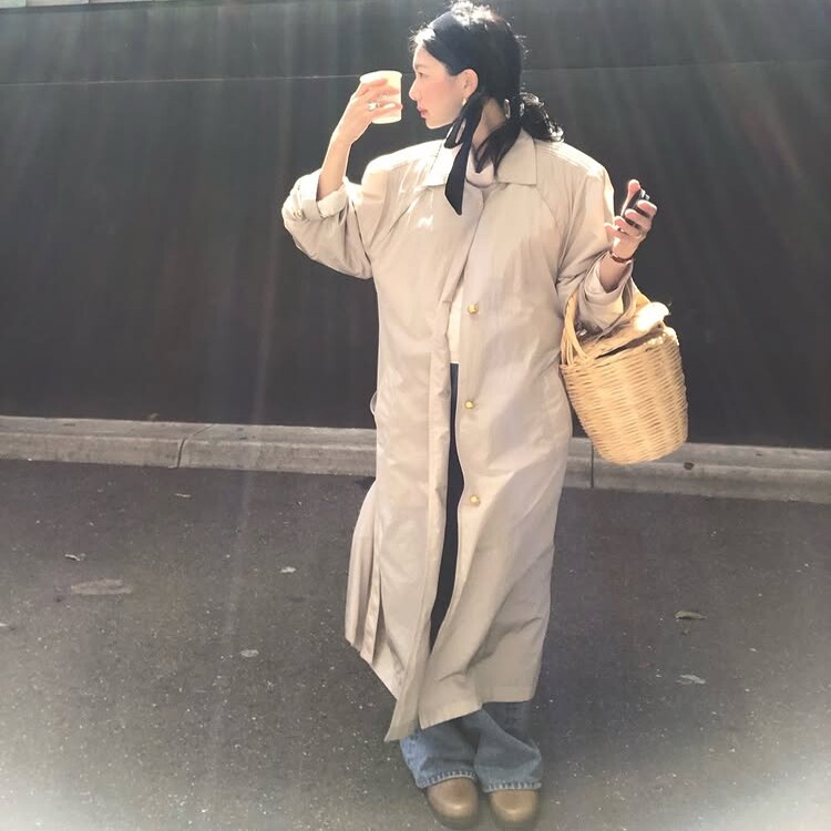 韩国官网直邮 farven FENCE TRENCH COAT 风衣外套