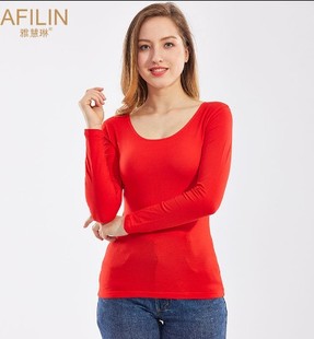 雅慧琳单件上衣较超薄打底莱卡棉内衣单件衫 2004 女士2003单件秋裤