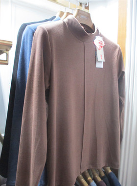 喜姿婷 秋冬新款男士中领双面发热纤维厚秋衣单件保暖内衣18922