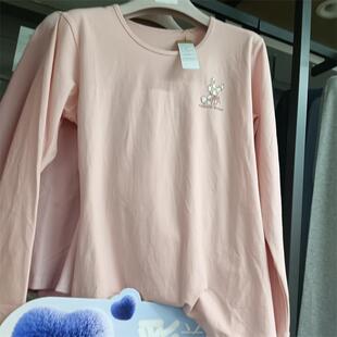 内衣透气 长袖 雅慧琳8460卡通印花少女青春暖棉圆领套装 秋衣秋裤