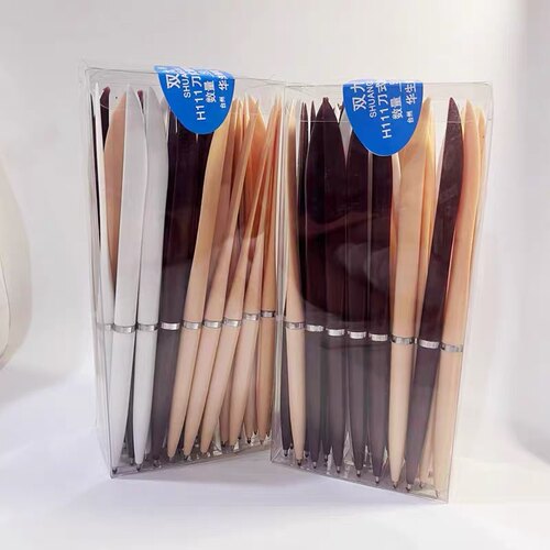 蓝色刀笔圆珠笔华生蓝色笔芯