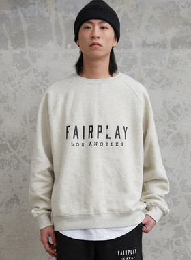 【清仓特价】XMXX联名Fairplay 基础logo 宽松情侣休闲圆领卫衣