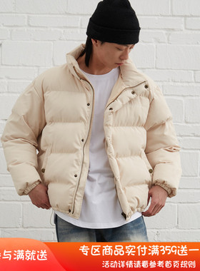 纽约潮牌Profound Foundation支线 廓形OS 纯色加厚面包羽绒棉服