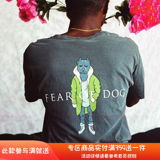 美国潮牌DOG LIMITED fear of dog tee恶搞FOG ins爆款 短袖 T恤