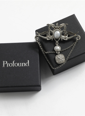 纽约潮牌Profound Foundation支线 服饰配件 双头龙情侣配饰胸针