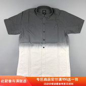 折扣特价 潮牌publish 情侣短袖 衬衫 omer扎染极光渐变 休闲宽松