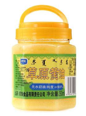 内蒙古黄油天美华乳350ml黄油