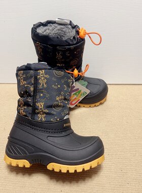 外贸出口羊毛儿童男童雪地靴防滑防水-30冬季棉靴毛靴加厚短靴黄