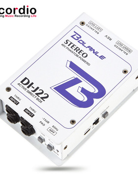 9Recordio GAZ-J22 双声道立体声48V幻影电源有源连接音频