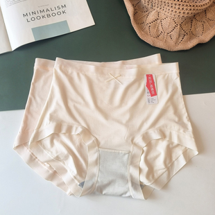 彩田秋新高腰莫代尔纯色包臀舒适石墨烯7A抑菌裆大码内裤女15290