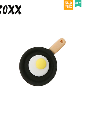 CROXX洞洞鞋配饰仿真食玩煎蛋鞋花鞋扣装饰扣鞋饰适配crocs/cross