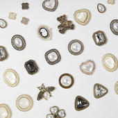 饰卡扣适配Cross CROXX Crocs 扣鞋 花装 巴洛克系列洞洞鞋 配饰diy鞋