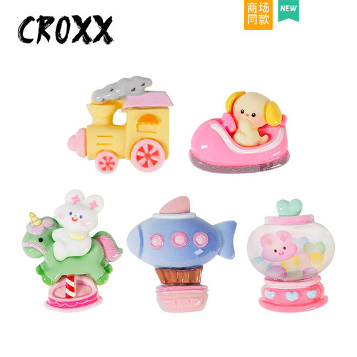 CROXX 洞洞鞋配饰游乐园旋转木马鞋花装饰扣diy适配Cross/Crocs