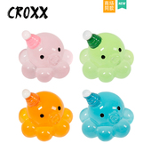 洞洞鞋 配饰立体夜光章鱼鞋 花装 CROXX 饰扣卡扣diy适配Cross Crocs