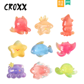 花diy配件品适配Cross CROXX Crocs 扣装 饰鞋 洞洞鞋 配饰海洋动物鞋