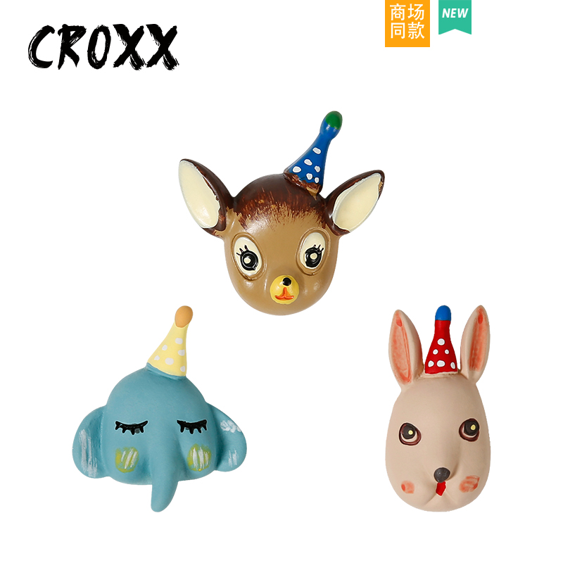 CROXX 洞洞鞋配饰印第安动物鞋扣装饰扣配件diy适配Cross/Crocs