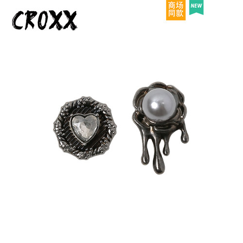 CROXX高级感复古鞋扣金属洞洞鞋配饰diy装饰卡扣适配Cross/ Crocs