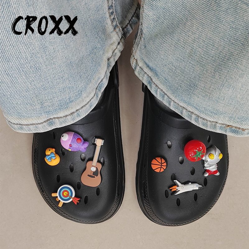 CROXX洞洞鞋配饰 于适 小鱼柿子鞋花拖鞋装饰饰品卡扣适配crocs