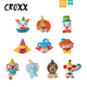 花配件diy装 CROXX 扣鞋 配饰马戏团卡通鞋 饰扣适配Crocs 洞洞鞋
