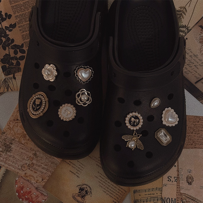 CROXX复古巴洛克洞洞鞋配饰鞋花鞋扣装饰扣卡扣适配crocs/cross