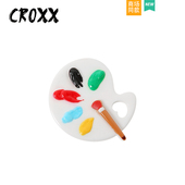 配饰仿调色盘鞋 饰适配crocs 花鞋 饰扣diy鞋 cross 扣装 CROXX洞洞鞋