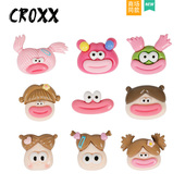 洞洞鞋 配饰卡通搞怪大嘴鞋 花装 CROXX 饰扣diy配件适配Cross Crocs