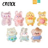 CROXX Crocs 饰扣diy配件卡扣适配Cross 透明卡通动物洞洞鞋 配饰装