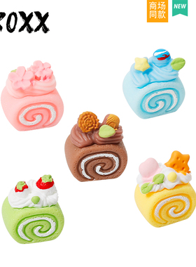 CROXX 仿真食玩洞洞鞋配饰装饰扣diy配饰鞋扣鞋花适配Cross/Crocs