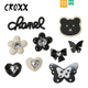 装 CROXX 花diy配件拖鞋 配饰卡通小熊爱心鞋 饰扣适配Crocs 洞洞鞋