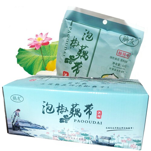 0湖北泡椒酸辣味整箱广东藕带