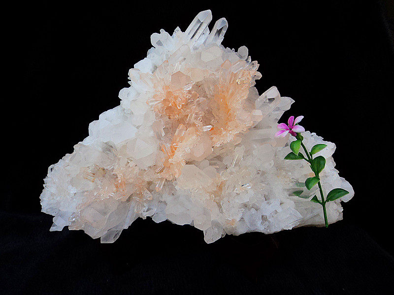 晶山角天然红兔毛水晶簇 水晶柱 摆件20*23cm 1.95kg