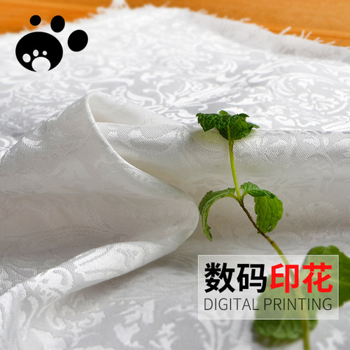 diy暗纹圣花手工样卡布料面料
