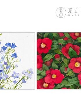 「NATSUME x 知清水彩」19cm大正方手工水彩本300g20张40页