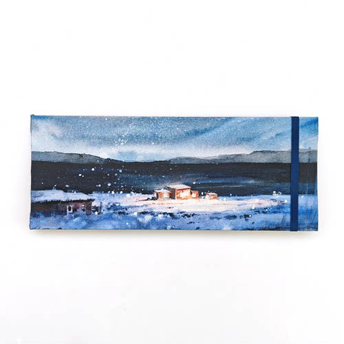「NATSUME x 夏夜晚风指南」光的雪屋手工旅行水彩手帐本300g20张