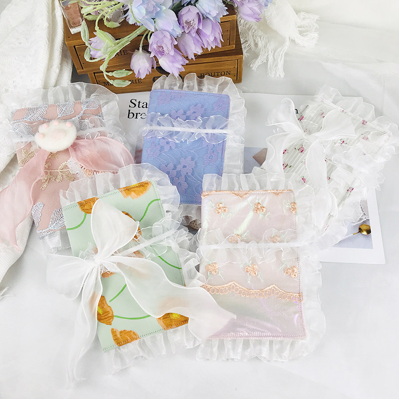 云之琪手做自主设计花边蕾丝a6活页笔记本记账本记事日记本手账本