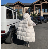 Tongse 冬日抱抱 600g新国标90白鸭绒防泼水棉被羽绒服女长外套