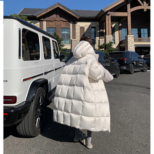 Tongse 600g新国标90白鸭绒防泼水棉被羽绒服女长外套 冬日抱抱