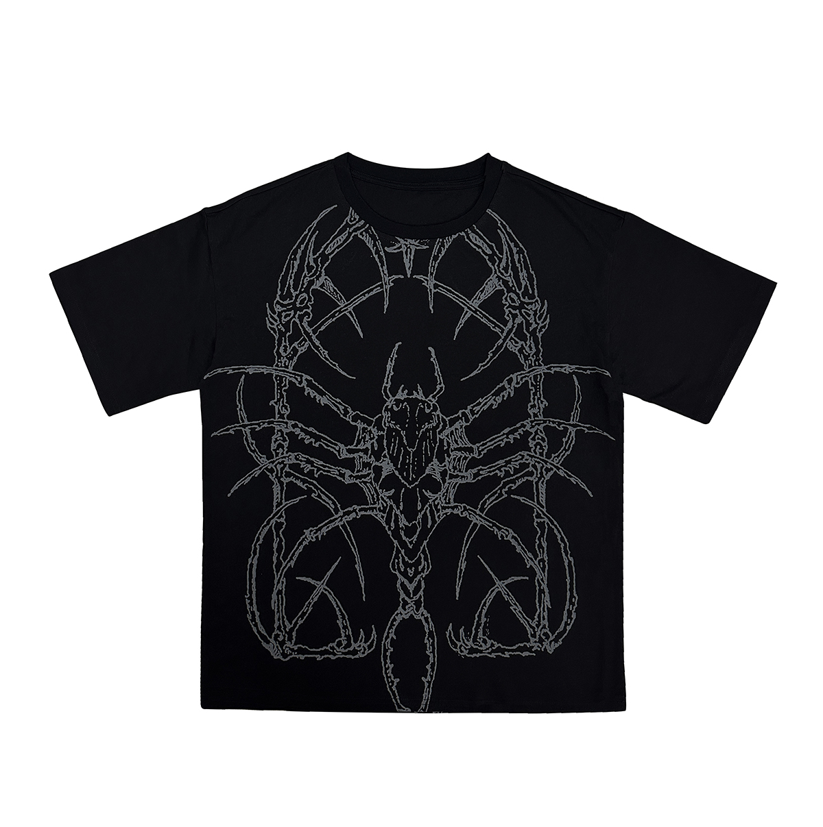 湿体wetbody 原创刺青潮牌T恤oversize纯棉街头中性情侣男女上衣