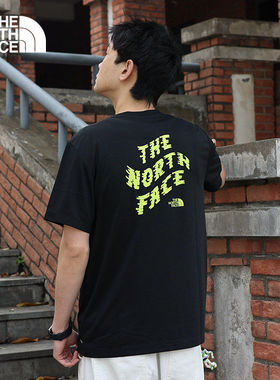 26新款TheNorthFace北面男子短袖字母印花透气速干运动T恤8G7U