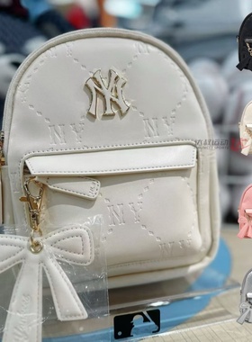 26新款MLB儿童背包男女NY复古钻石老花双肩包运动休闲包7ABKM036N