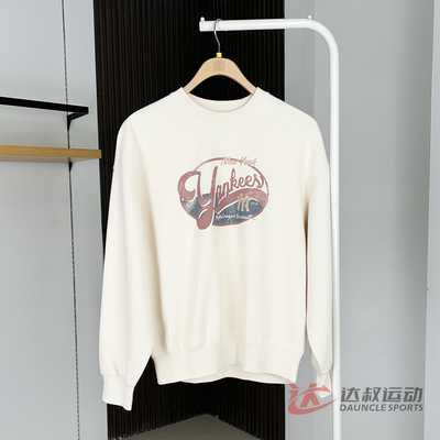 MLB情侣NY复古学院风印花卫衣