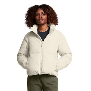 24新款UA安德玛女子羽绒服Limitless灯芯绒短款棉羽外套1384652