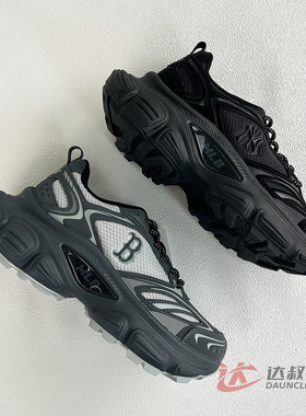 25新款MLB情侣老爹鞋男女NY复古网面厚底增高运动休闲鞋3ASHW015N