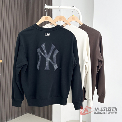 MLB运动卫衣男女复古老花套头衫