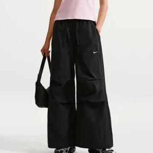 26新款NIKE耐克男女休闲裤梭织束脚降落伞裤直筒运动长裤IR1639