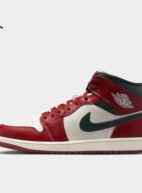 Jordan25新款Nike耐克男子板鞋AIR JORDAN 1中帮休闲运动鞋DQ8426