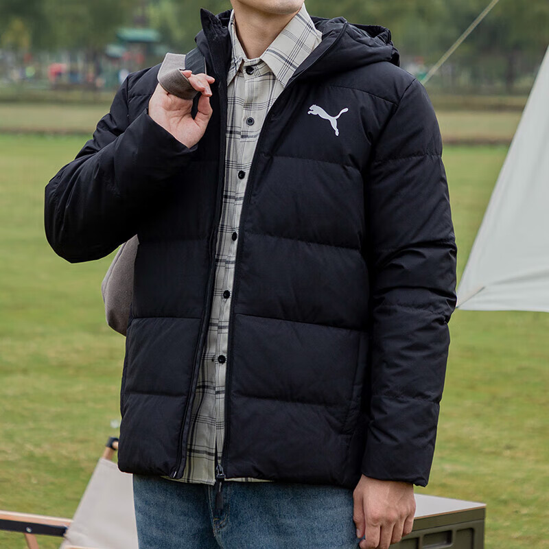 PUMA彪马男连帽保暖运动羽绒服