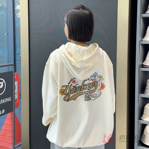 MLB男女NY蛇年印花连帽运动卫衣